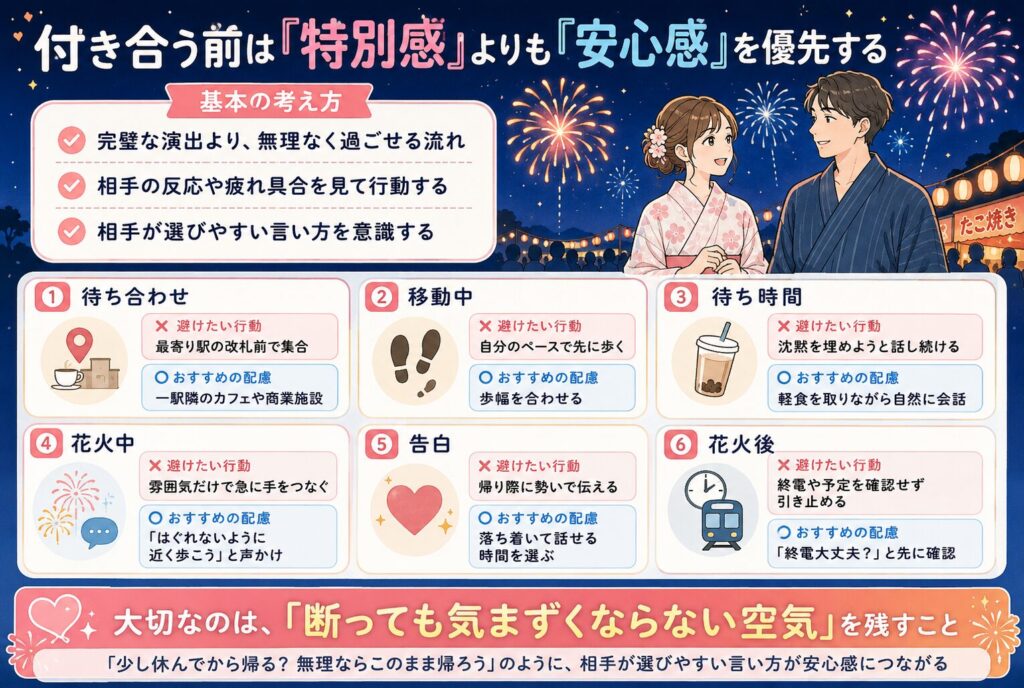 付き合う前は「特別感」よりも「安心感」を優先する