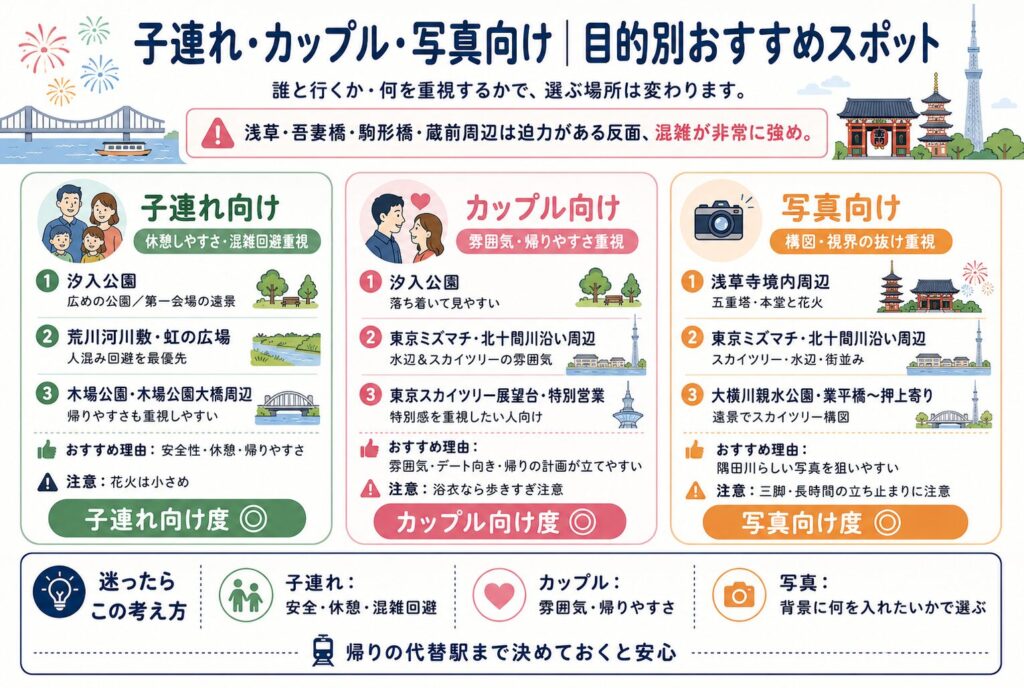 子連れ・カップル・写真向け|目的別おすすめスポット