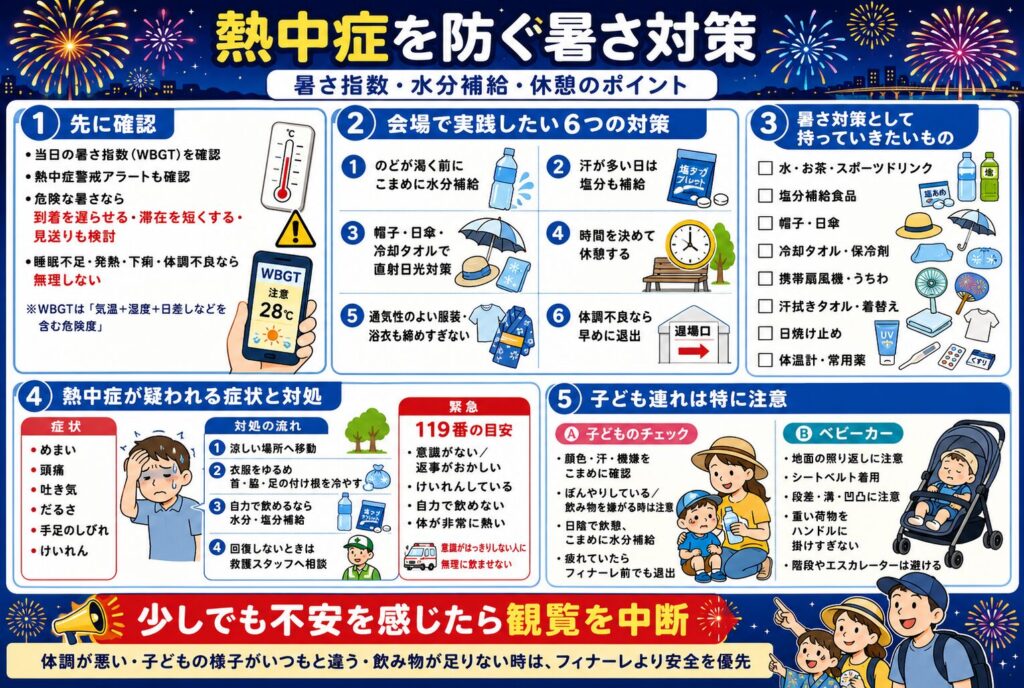 熱中症を防ぐ暑さ対策｜暑さ指数・水分補給・休憩のポイント