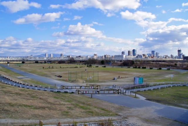 淀川河川公園 十三野草地区